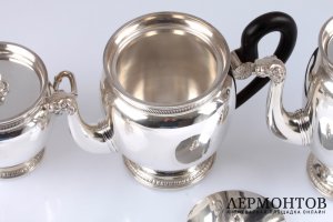 Чайно-кофейный сервиз Henin et Cie. Серебро 950. Франция