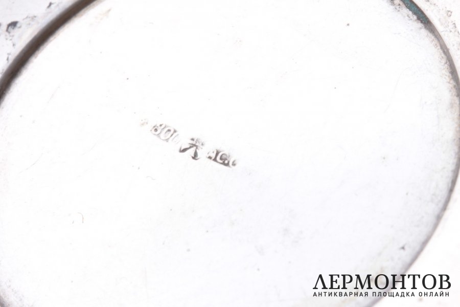 Кофейный набор на 6 персон. Серебро 800. Италия