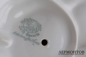Статуэтка Попугайчики. Германия, Бавария, Хученройтер, 1920-1938 гг. Фарфор, глазурь.