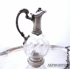 Декантер Canaux. Серебро 950. Франция