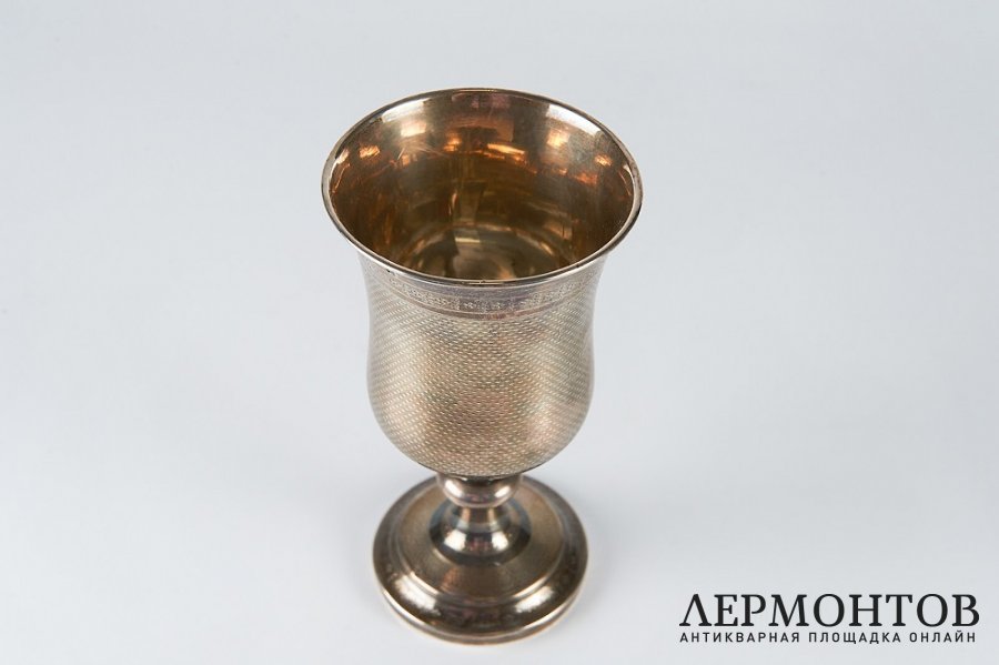 Фужер. Серебро 950 пробы, золочение. Франция, XIX век. 