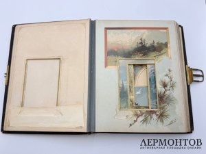 Альбом для фотографий с хромолитографиями художника Н. Каразина. Россия, 1900-е гг.