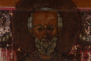 Икона Святитель Николай Чудотворец. Российская империя, конец XVIII в.