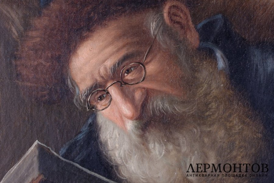 Картина Раввин в кресле. Художник К. Шевченко. Холст, масло.