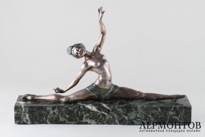 Скульптура Танцовщица в стиле Ар Деко. Франция, Париж, авт. мод. Morante, 1920-1930 е