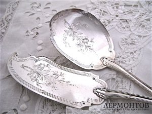 Сервировочный набор. Серебро 950. Франция