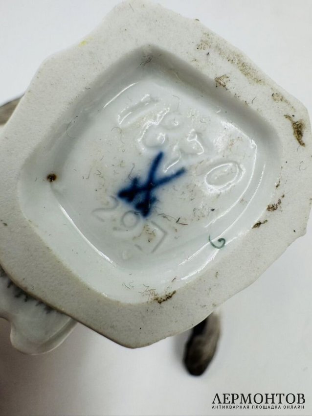Статуэтка «Орёл». Фарфор, роспись, Meissen, Германия, 19 век