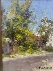 Картина «Посадская улица» (Коломна). Холст, масло, И. Комаровский, 1996 год