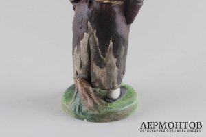 Статуэтка Плюшкин. Россия, завод Ф. Гарднера, 1870-1880-е гг. Бисквит, роспись.