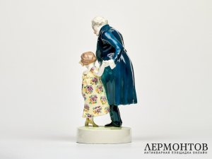 Статуэтка «Урок танцев». Фаянс, Goldscheider, Австрия, 1915–1916 годы