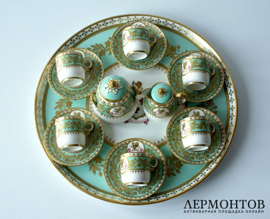Сервиз-кабаре на 6 персон. Davenport, Англия, 1870-80