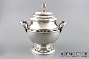 Сахарница в стиле ампир. Lappara. Серебро 950 пробы. Франция, 1900-е гг.