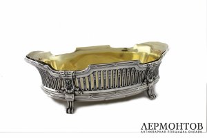 Большая ваза фруктовница. Tetard Freres. Серебро 950 пробы. Франция.