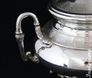 Сахарница Debain et Flamant. Серебро 950. Франция