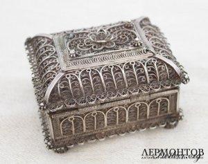 Шкатулка. Серебро 88. 1835 год. Россия
