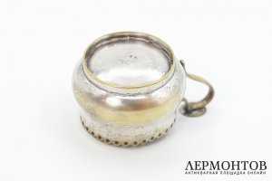 Подстаканник с прорезным верхом. Россия, фабрика Братьев Бух, 1857-1882 гг. Металл.
