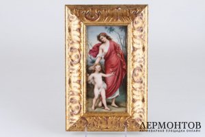 Пласт Амур и Венера. Фарфор, живопись. Австрия, кон. XIX-нач.XX вв.