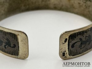 Браслет. Великий Устюг, 1960-70-е гг. Серебро, чернь.