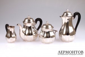 Чайно-кофейный сервиз Henin et Cie. Серебро 950. Франция