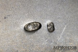 Портсигар с рельефным узором. Серебро 84 пробы, золото 56 пробы. Российская империя