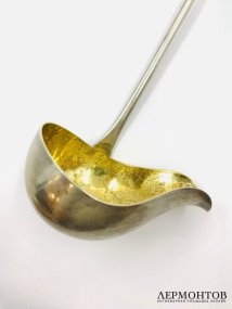 Ложка для крюшона. Серебро 84 пробы, П. Овчинников, Россия, 1899–1908 годы
