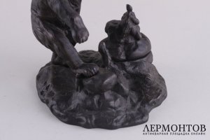 Скульптура. Медведь. Чернильница. Чугун. Касли. СССР.