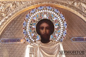 Икона в окладе Святой Великомученик Евстафий. Покровитель охотников. Россия, кон. 19.