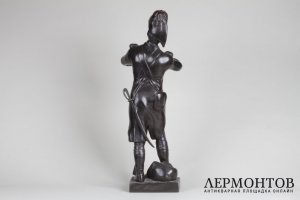 Скульптура Гренадер. Франция, Париж, по модели Dumage, 1888 г. Бронза. Экспертиза.