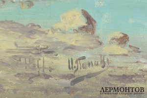 Картина Рыбаки на берегу моря. Попов, Иван Васильевич. 1890-е гг. Холст, масло.