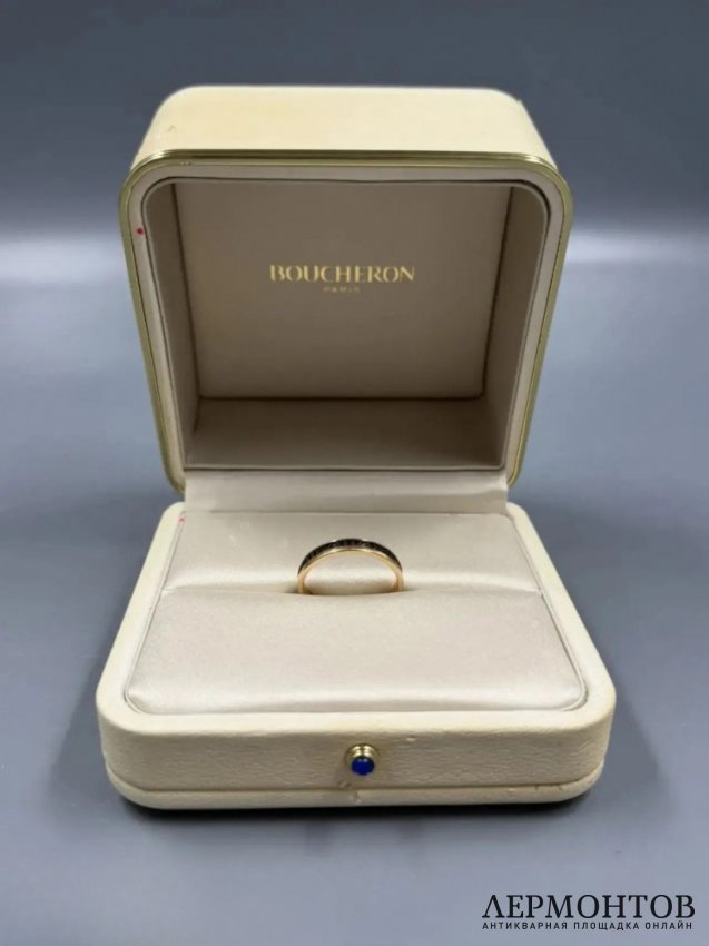 Мужское кольцо «Quatre Classique». Золото 750 пробы, керамика, Boucheron