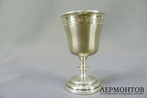 Рюмка. Серебро 950 пробы, золочение. Франция, Париж, XIX век.
