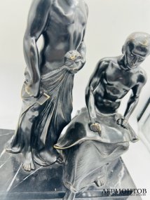 Скульптура «Архитекторы». Бронза, камень, Германия, 1-я треть 20 века