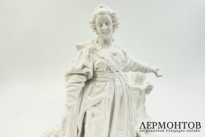 Статуэтка Императрица Екатерина II. Зап. Европа, А. Марсеру, рубеж 19-20 вв. Фарфор. 
