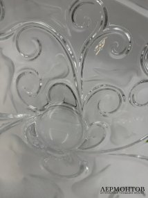 Ваза-чаша «Verone» с голубями. Хрусталь, Lalique, Франция