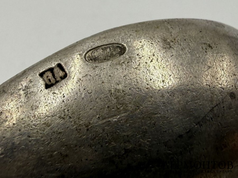 Ложка Богатырь. Россия, нач. 20 века. Серебро 84 пробы.