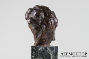 Бюст. Людвиг ван Бетховен. M. Bouraine. Бронза, мрамор. Франция, нач. XX в.