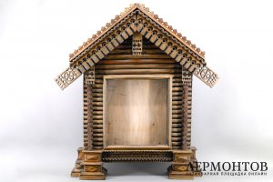 Киот, русский стиль. Россия, 1880-90е гг. Дерево, резьба