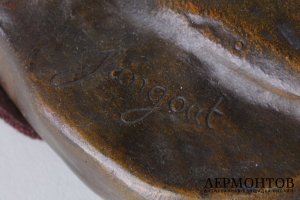 Скульптура Восточный воин.  Франция,  автор модели Jean Gout, кон. 19 в.  Бронза.