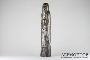 Скульптура Еврей с дочерью. Бронза. Америка, 1964 год.