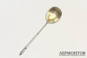 Ложка для меда и варенья в стиле Модерн. Россия, нач. 20 в. Серебро 84 пробы.