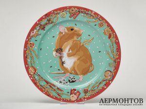Тарелка настенная «Мышь». Фарфор, Rosenthal, Германия