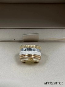 Женское кольцо «Quatre White Edition». Золото 750 пробы, керамика, Boucheron