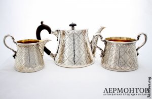 Чайный сервиз. Серебро 925. Англия