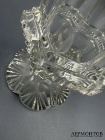Кубок с гравированными медальонами. Хрусталь, Европа, 1860–1880 годы