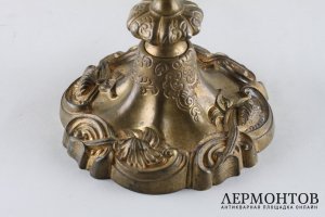 Подсвечник. Бронза. Фабрика Ф. Белинга. Российская империя, 2-я половина XIX века