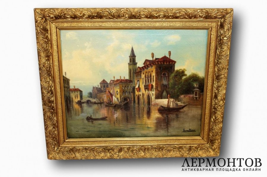 Картина. Венеция. Карл Кауфман. Холст, масло. Австрия