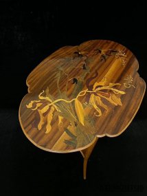 Стол в ст. Модерн. Франция, фирма Э. Галле, Galle, Nancy, 1900-е гг. Дерево, маркетри
