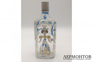 Расторгуев Евгений Анатольевич. Бутылка Дама и кавалеры. Стекло, роспись. 1990е гг.