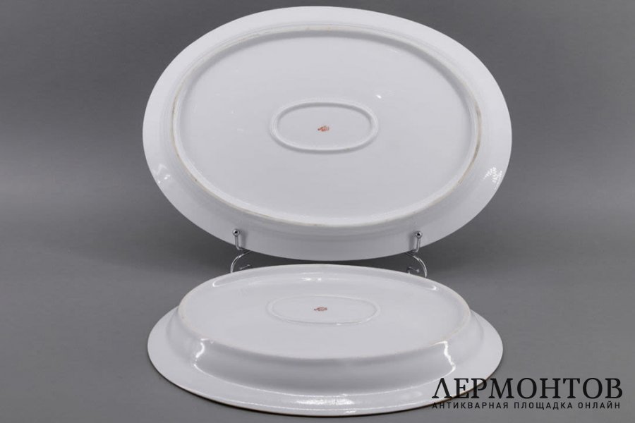 2 блюда, Кремлевский сервиз. Фарфор. СССР, ЛФЗ, 1960е-70е.