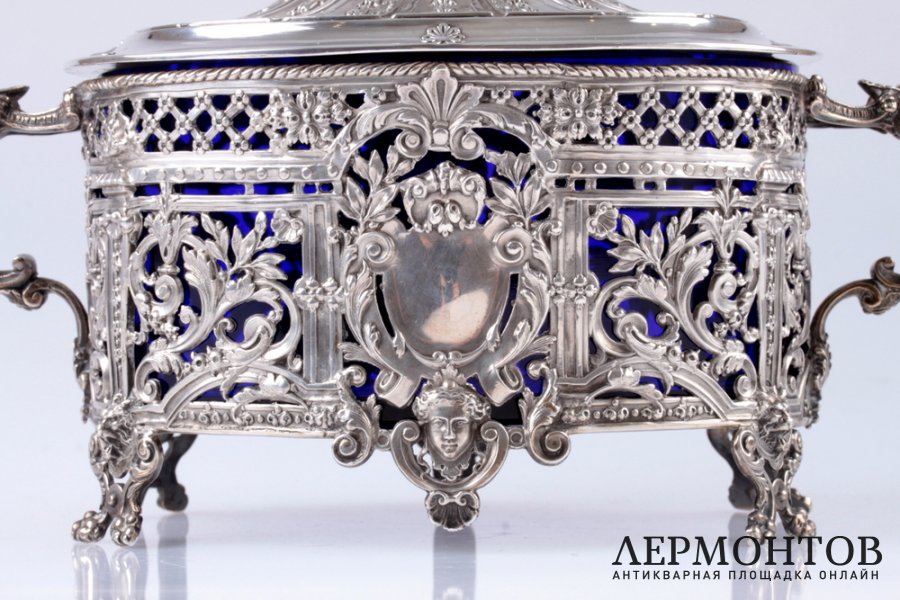 Конфетница Sollier. Серебро 950. Франция